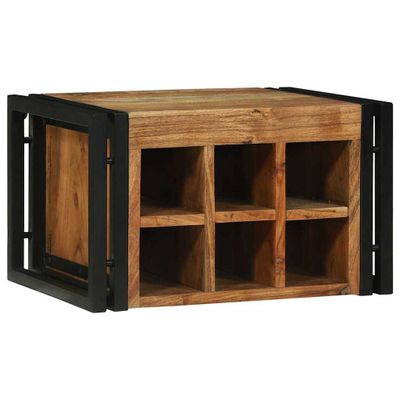 vidaXL Regál na víno 2 pcs 46 x 35 x 27,5 cm Pevné akáciové drevo