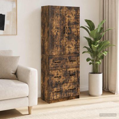 vidaXL Sada skríň 2 ks 66 x 34,5 x 87 cm Kompozitné drevo Dymový dub