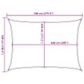 vidaXL Tieniaca plachta 160 g/m² obdĺžnik modrá 5x7 m HDPE