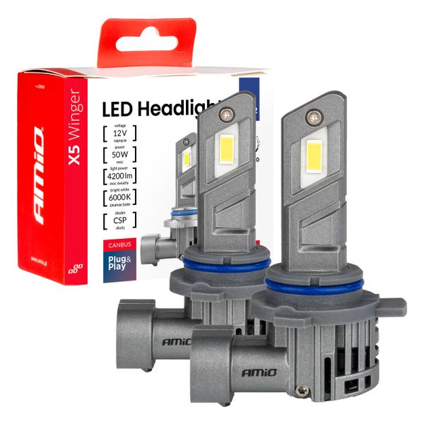 LED žiarovky X5-series WINGER HIR2 6000K max 50W AMIO-03950