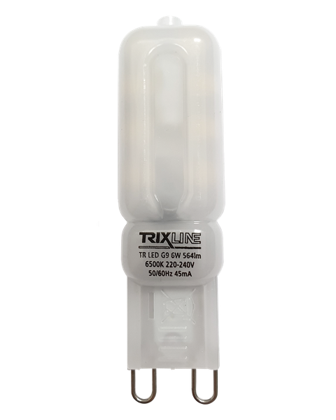 LED žiarovka Trixline 6W 564lm G9 studená biela