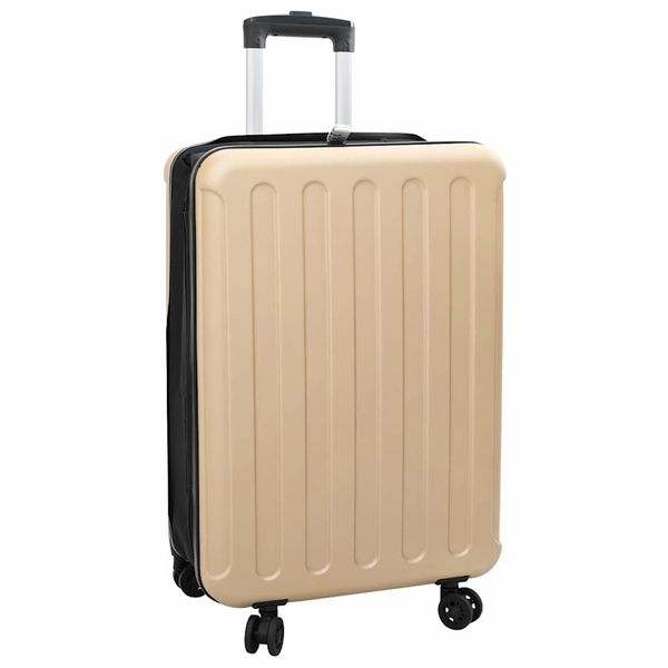 vidaXL Kufor so zámkom šampanského 43 x 27 x 66 cm ABS plast