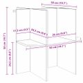 vidaXL Základňa terária Hnedá 50 x 50 x 50 cm OSB