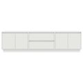 vidaXL TV skrinka s LED svetlami biela 193,5x41x50 cm