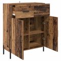 vidaXL Servírovacia skriňa Staré drevo 69,5 x 34 x 90 cm