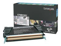 Vysoká výťažnosť - čierna - originálna - kazeta s farbivom LRP - pre Lexmark CS736dn, CS748de