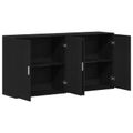 vidaXL Servírovacia skriňa 2 ks Čierny dub 79 x 38 x 80 cm