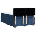vidaXL Boxspring posteľ s matracom modrý 140x190 cm látka