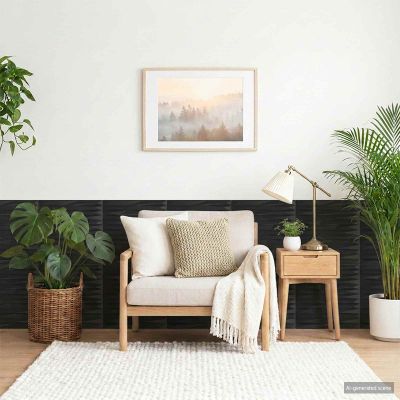 vidaXL Nástenné panely 24 ks 50 x 50 cm Čierny Kameň XPS Pena
