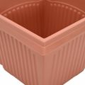 vidaXL Kvetináče 6 ks Tehlovo červená Plast