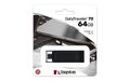 Kingston pendrive 64GB USB-C DT70 čierny