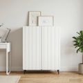 vidaXL Servírovacia skriňa Biela 66 x 34,5 x 92 cm Kompozitné drevo