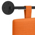 vidaXL Závesné čelo postele Oranžová Kordúrová tkanina