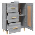 vidaXL Komoda sivý dub sonoma 69,5x34x90 cm spracované drevo