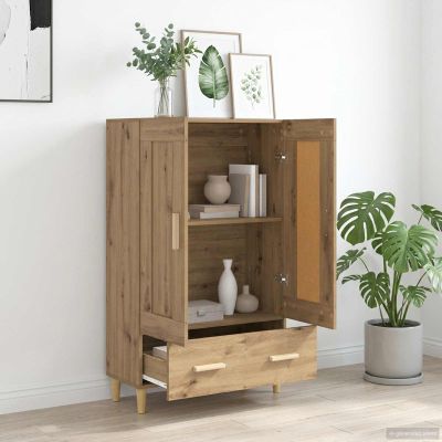 vidaXL Highboard Dub artisan 70 x 31 x 115 cm Kompozitné drevo