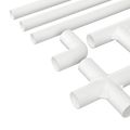 vidaXL PVC rúrka 29 ks Biela PP a PE