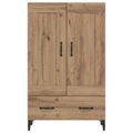vidaXL Highboard Dub artisan 70 x 31 x 115 cm Kompozitné drevo