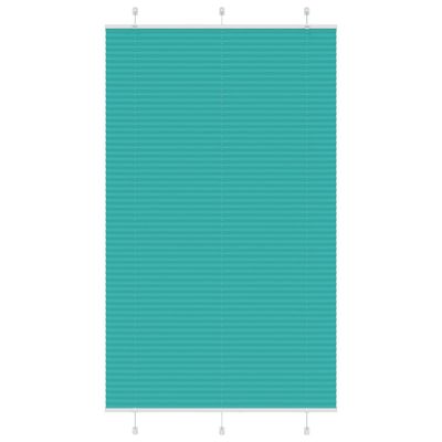 vidaXL Plisovaná roleta petrolejovo zelená 120x200 cm šírka látky 119,4 cm polyester