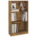 vidaXL Knižnica dymový dub 60x24x109 cm spracované drevo