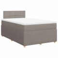 vidaXL Boxspring posteľ s matracom sivohnedý 120x200 cm látka