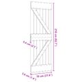vidaXL Dvere NARVIK 70 x 210 cm Masívne borovicové drevo (neupravené)