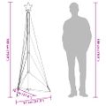 vidaXL LED vianočný stromček 363 LED studená biela 182 cm