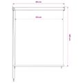 vidaXL Vonkajšia zatemňovacia roleta biela 85 (Š) x 140 (V) cm HDPE