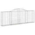vidaXL Oblúkové gabiónové koše 17 ks 300x30x100/120cm pozinkov. železo
