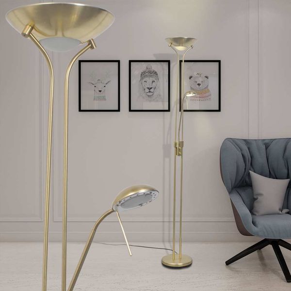 vidaXL Stmievateľná LED stojanová lampa 23 W