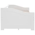 vidaXL 3-miestna posteľ so zásuvkami biela masívna borovica 90x200 cm