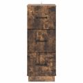 vidaXL Zásuvkový kabinet 33 x 34,5 x 87 cm Kompozitné drevo Dymový dub