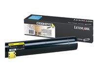 Vysoká výťažnosť - žltá - originálna - kazeta s farbivom LCCP - pre Lexmark C935dn, C935dtn, C935dttn, C935hdn