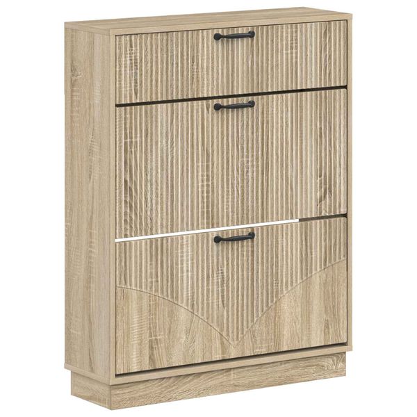 vidaXL Skriňa na topánky HOORN 78 x 24 x 100 cm Kompozitné drevo