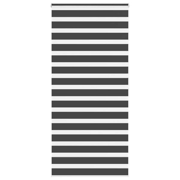 vidaXL Zebra roleta čierna 110x200 cm šírka látky 105,9cm polyester