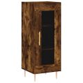 vidaXL Komoda dymový dub 34,5x34x90 cm spracované drevo