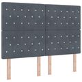 vidaXL Postel s úložným prostorem a matrací Tmavosivá 160 x 200 cm