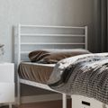vidaXL Kovové náhradné čelo postele biele 90 cm