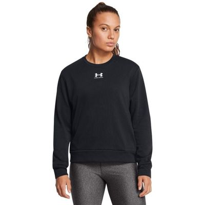 Dámska mikina Rival Terry Crew Black - Under Armour, veľkosť XL, veľkosť oblečenia XL