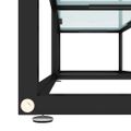 vidaXL TV stolík biely mramorový 160x40x40,5 cm tvrdené sklo