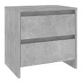 vidaXL Nočné stolíky 2ks betónovo sivé 45x34,5x44,5cm kompozitné drevo
