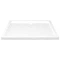 vidaXL Obdĺžniková sprchová vanička z ABS biela 80x90 cm