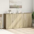 vidaXL Komody 2 ks dub sonoma 79x38x80 cm kompozitné drevo