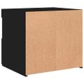 vidaXL Nočné stolíky s LED svetlami 2 ks čierne 50x40x45 cm