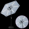 vidaXL Záhradný slnečník s LED svetlami a základňou 230 x 230 cm