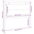 vidaXL Čelo postele čierne 105,5x4x100 cm masívna borovica