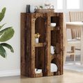 vidaXL Servírovacia skriňa ELST Staré drevo 59 x 35 x 100,5 cm
