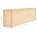 vidaXL Vyvýšený záhradný záhon 300x50x80,5 cm borovicový masív 19 mm