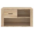 vidaXL Botník dub sonoma 80x35x45 cm spracované drevo