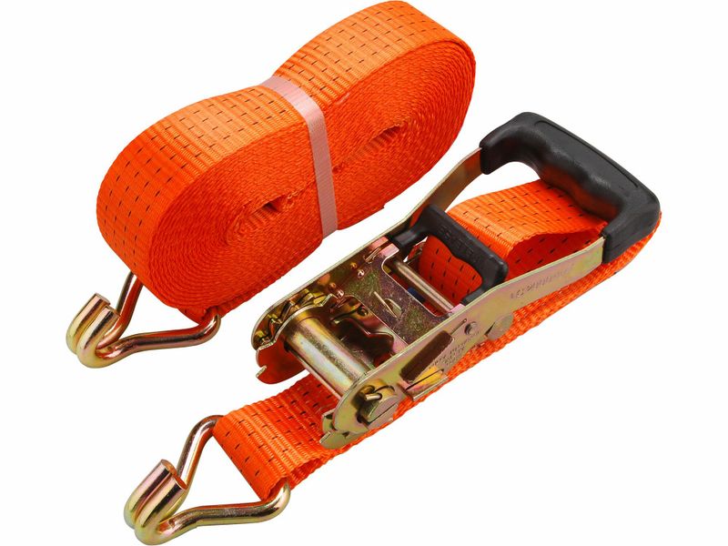 Pás upínací ráčnový s háky, 6m x 50mm, max. 4000kg, PES EXTOL-PREMIUM