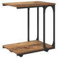 vidaXL Bočný stôl Staré drevo 50 x 35 x 55.5 cm Kompozitné drevo